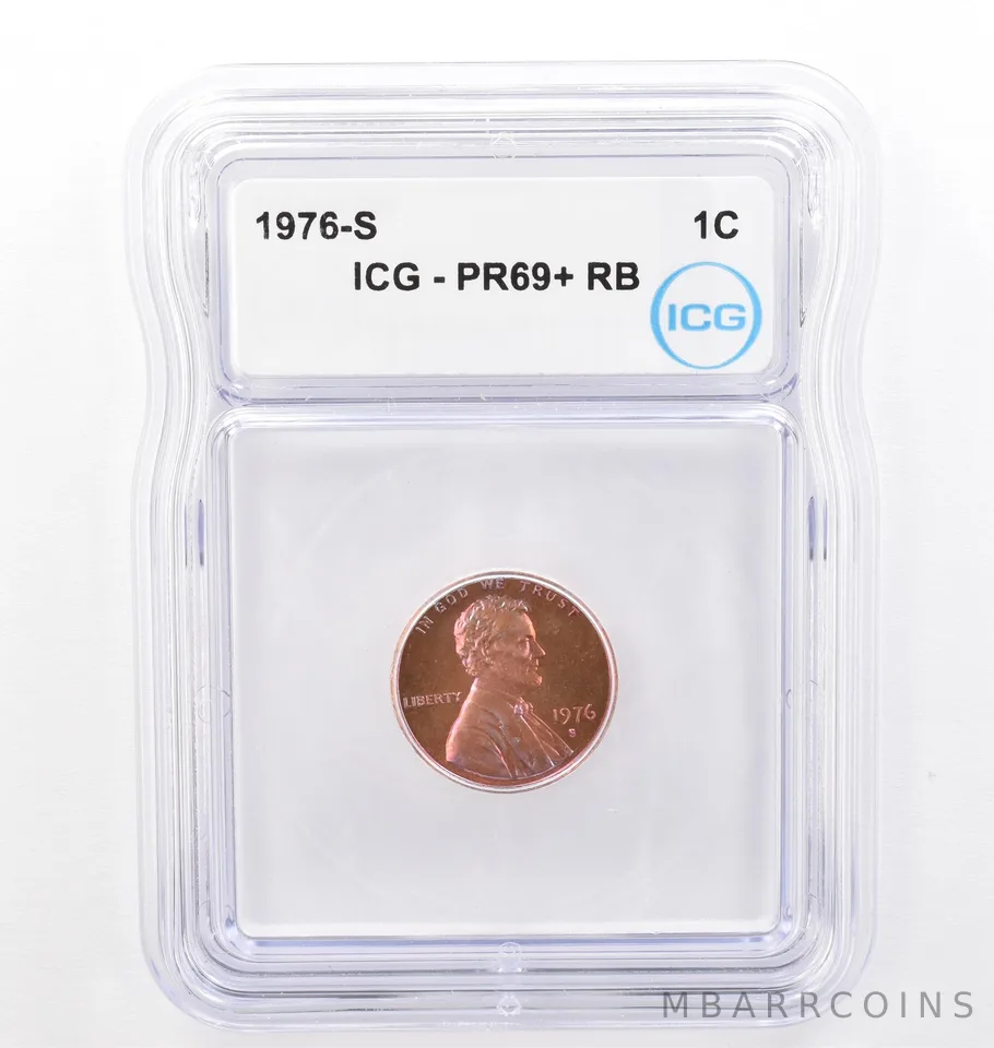 1976-S Lincoln Memorial Cent PR69+ RB ICG Beautiful Tone a7736