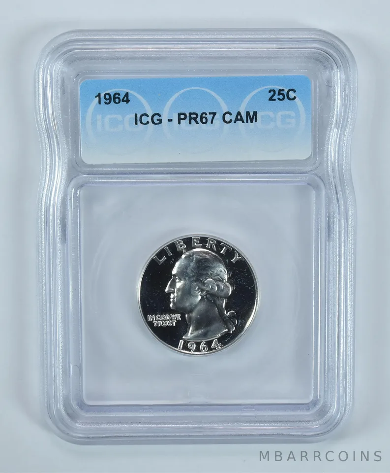 1964 Washington Quarter PR67 CAM ICG