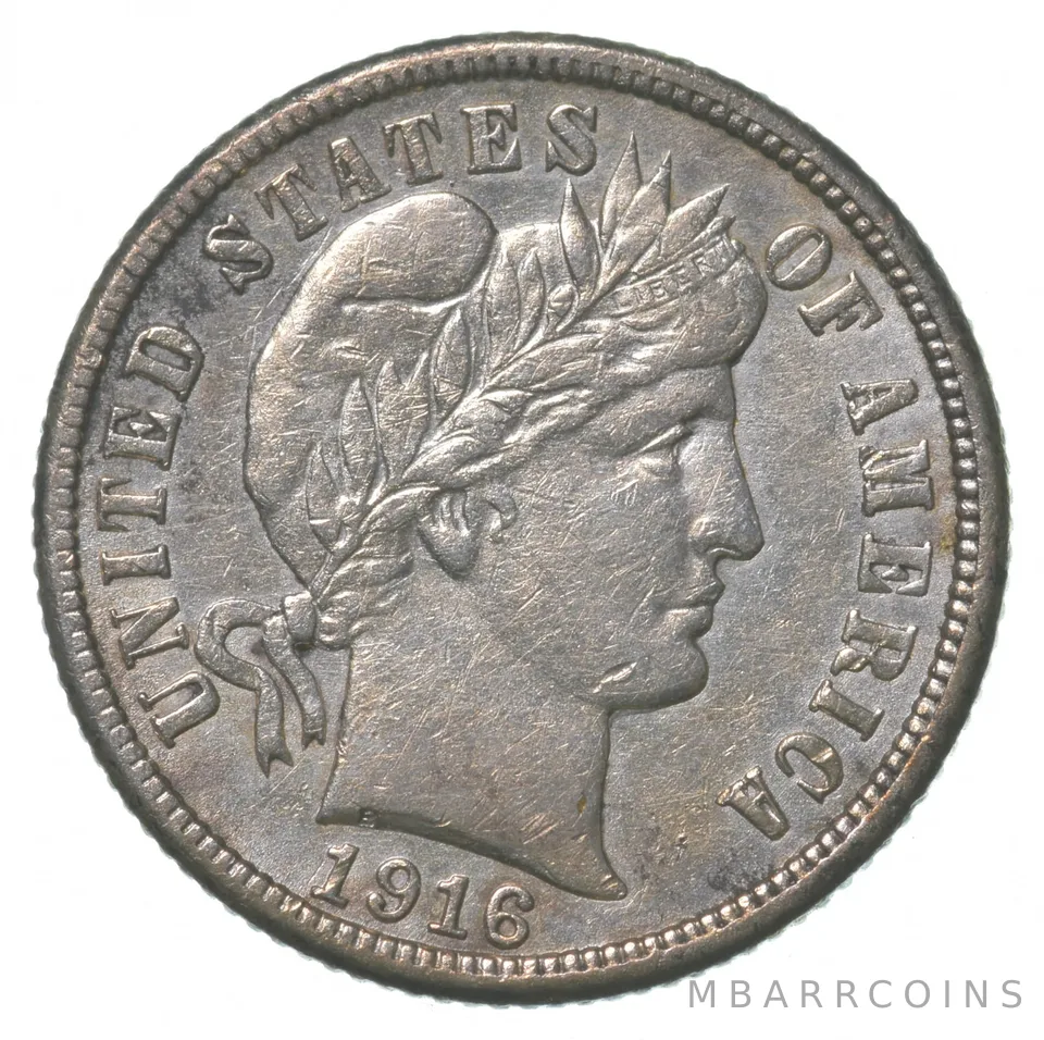 1916 Barber Dime a6254