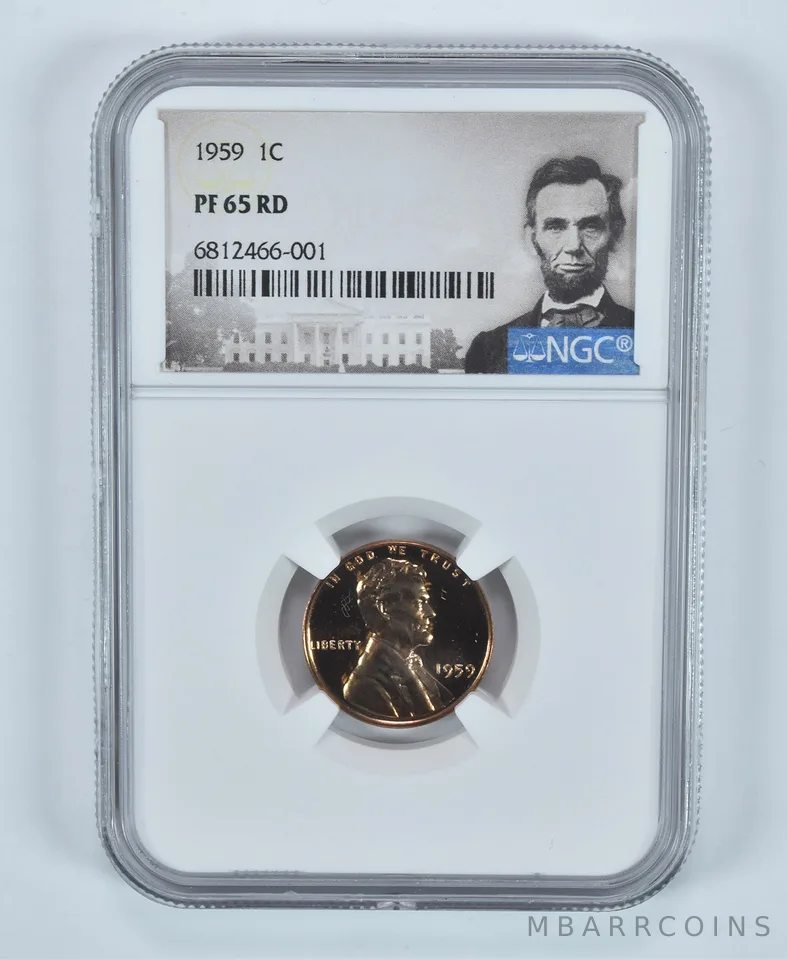 1959 Lincoln Memorial Cent PF65 RD NGC Special Label