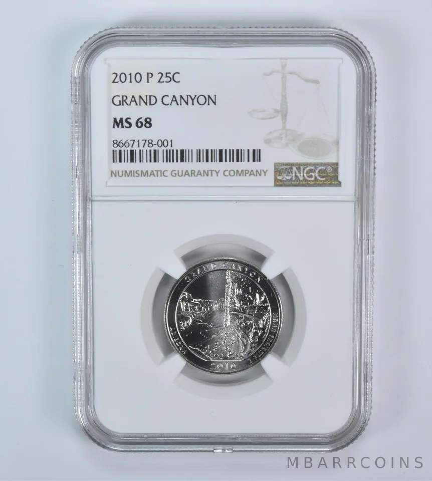2010-P Washington Quarter ATB Grand Canyon MS68 NGC