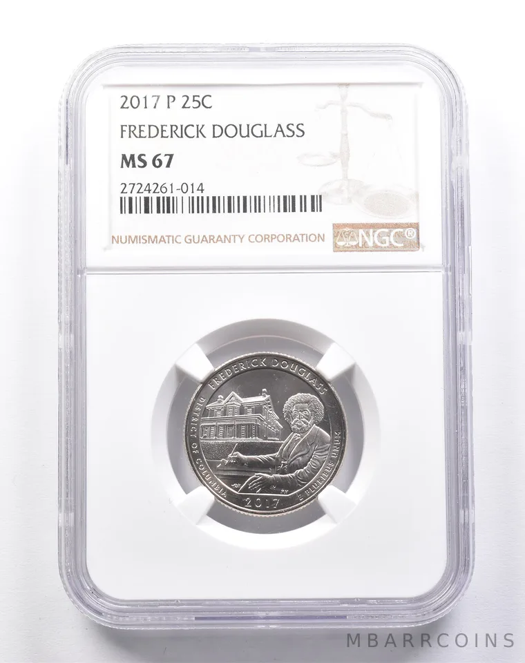 MS67 2017-P Washington Quarter Frederick Douglass NGC *6142