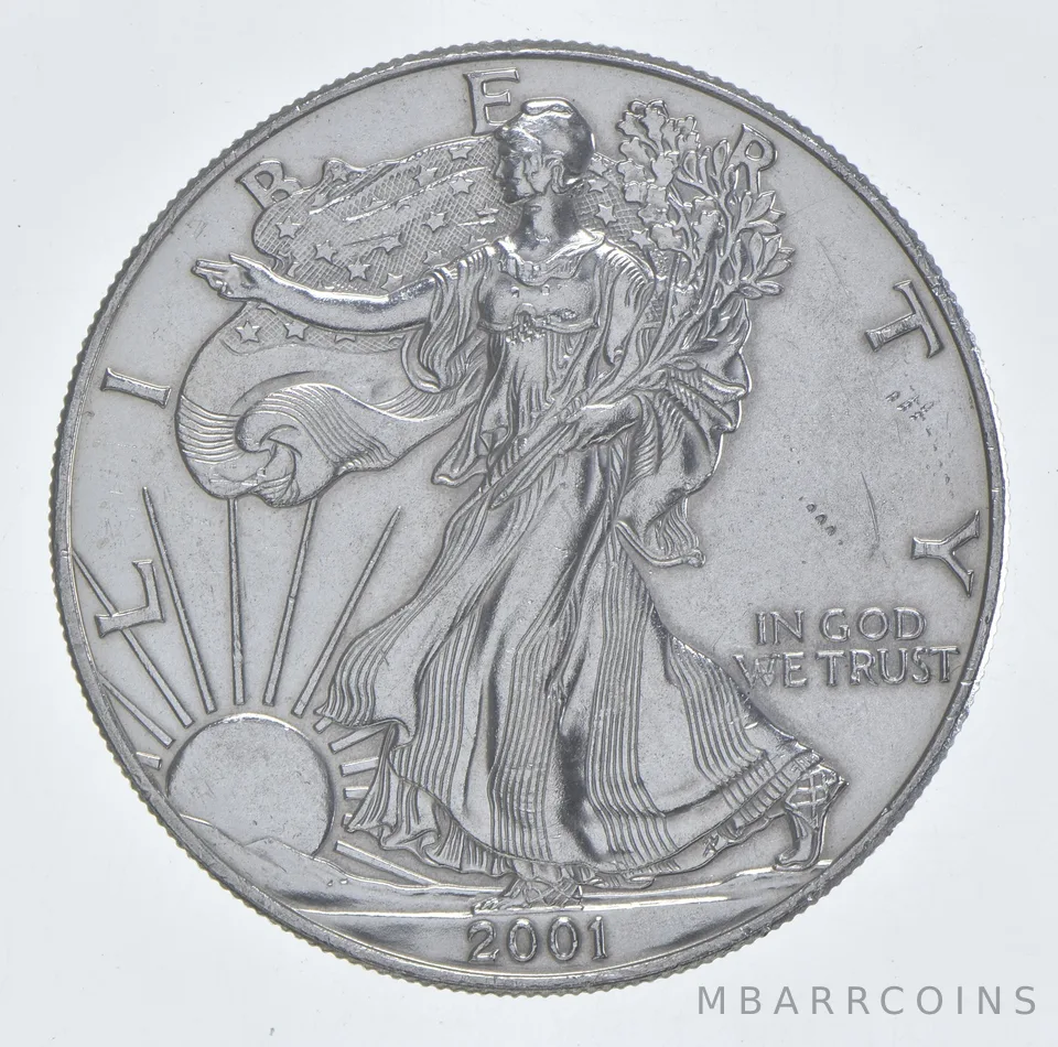 Better Date 2001 American Silver Eagle 1 Troy Oz .999 Fine Silver *098