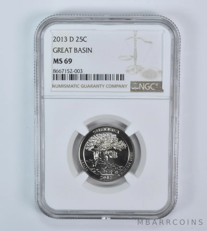 2013-D Washington Quarter ATB Great Basin MS69 NGC