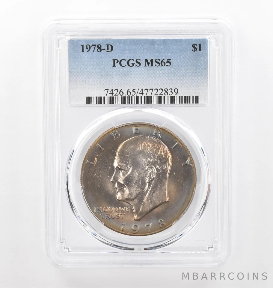 1978-D Eisenhower $1 MS65 PCGS Beautiful Tone *2214