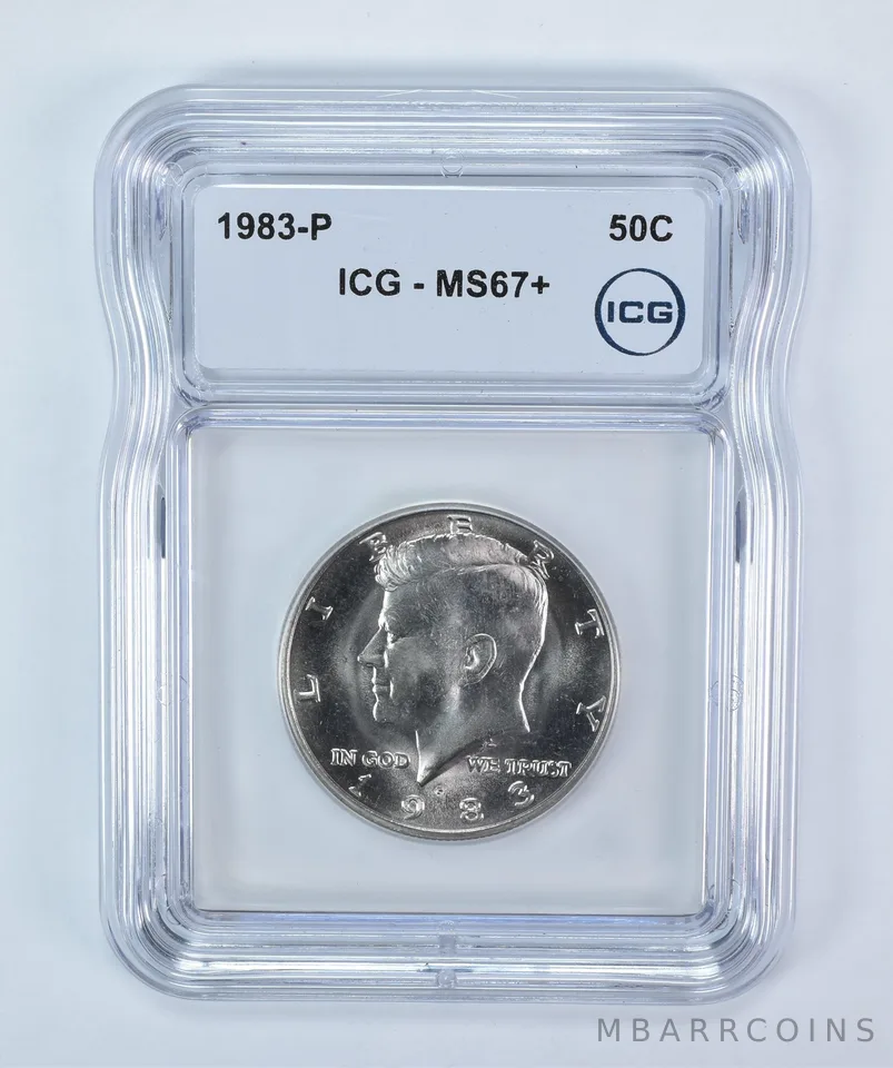1983-P Kennedy Half Dollar MS67+ ICG
