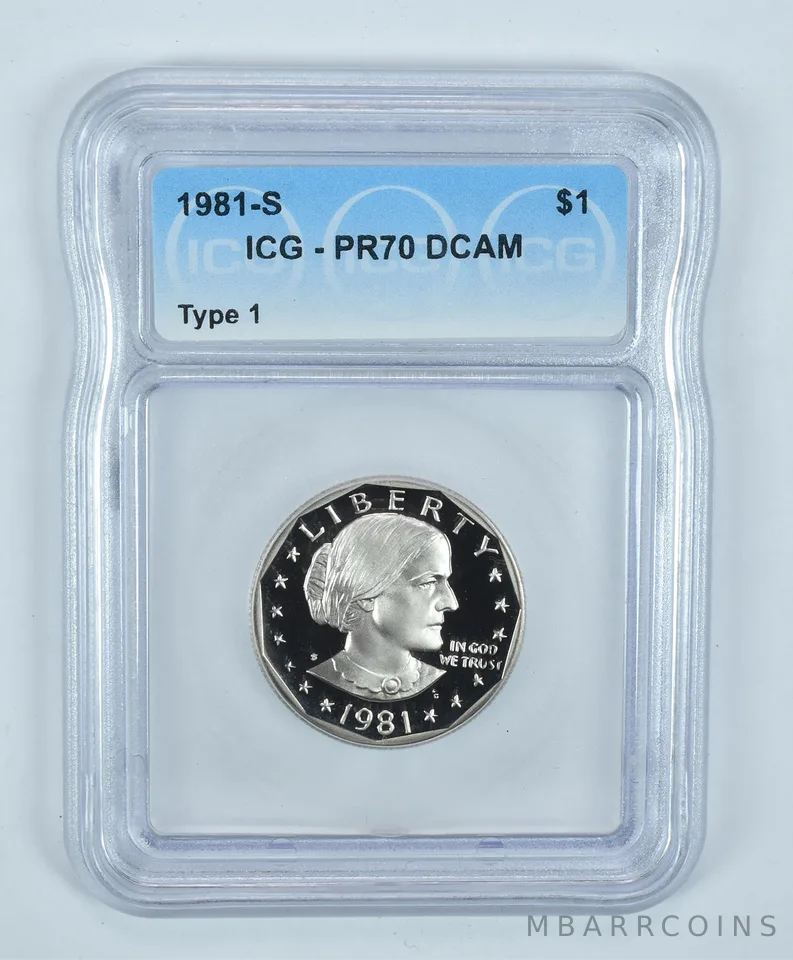 1981-S Susan B Anthony $1 Type 1 PR70 DCAM ICG