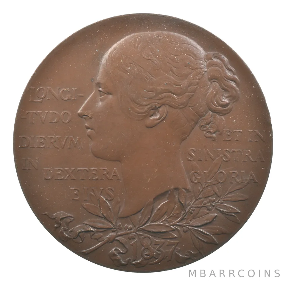 1837 Great Britain Queen Victoria Bronze Medal *0068