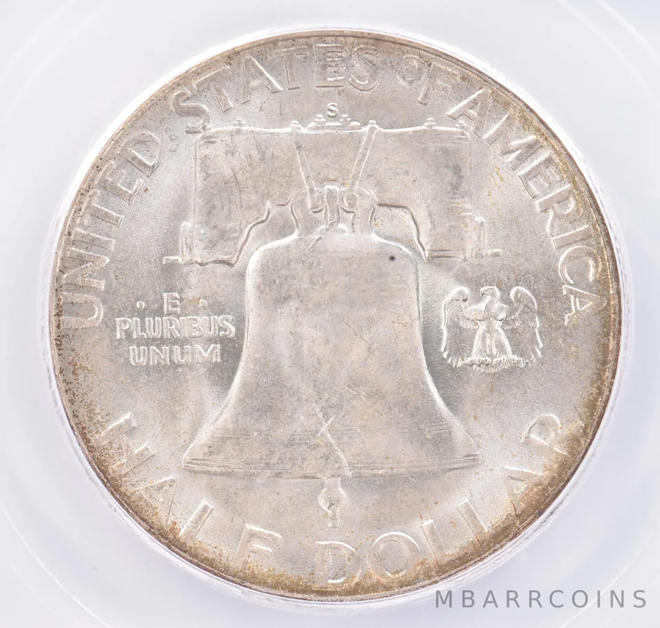 1951-S Franklin Half Dollar MS66 FBL ICG Beautiful Tone *2154