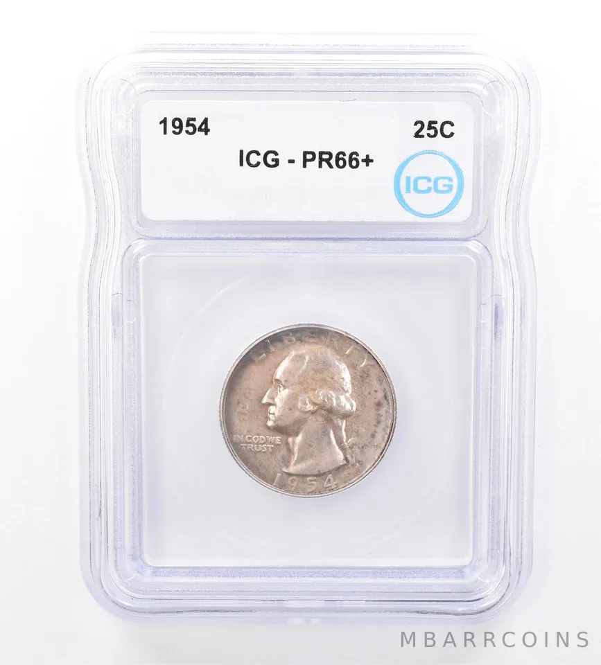 1954 Washington Quarter PR66+ ICG Beautiful Tone *1732