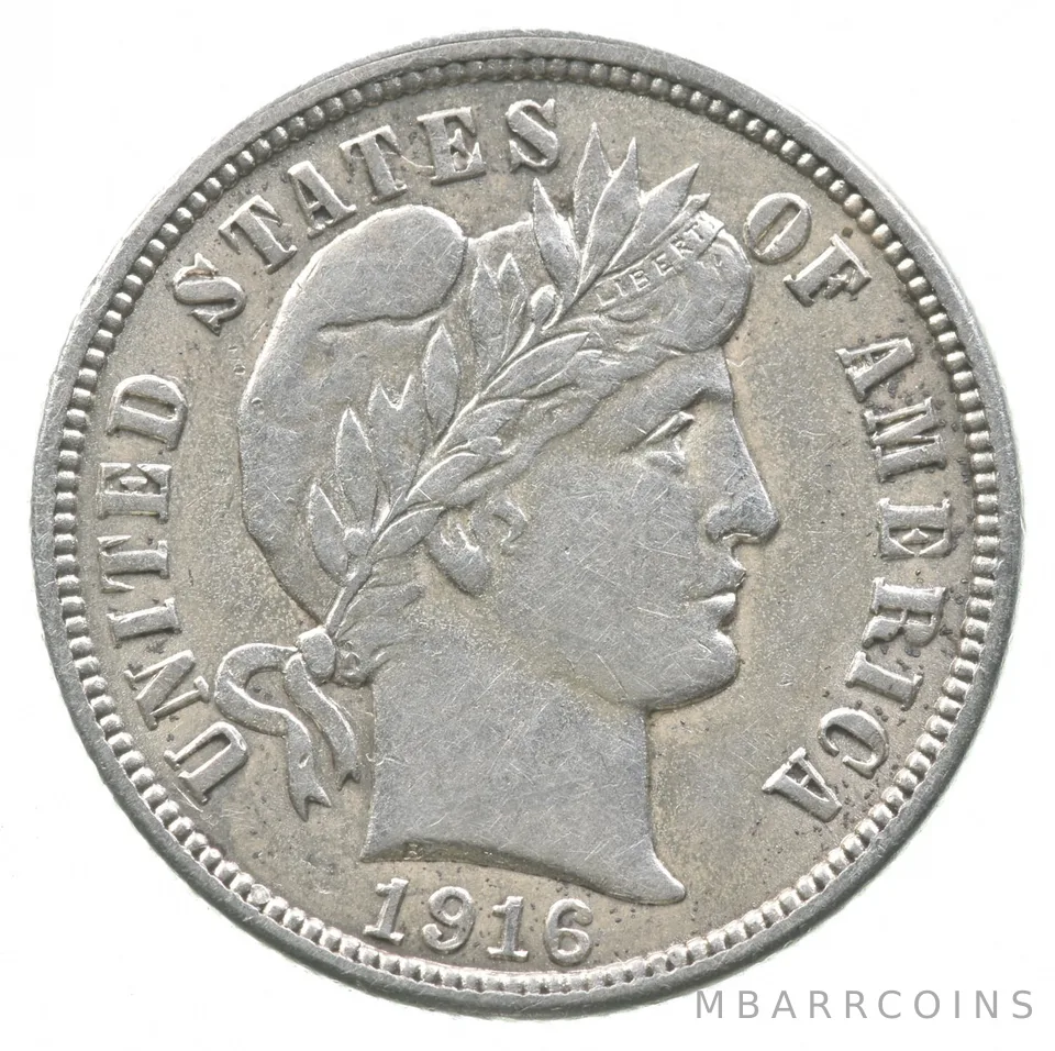 1916 Barber Dime a5953