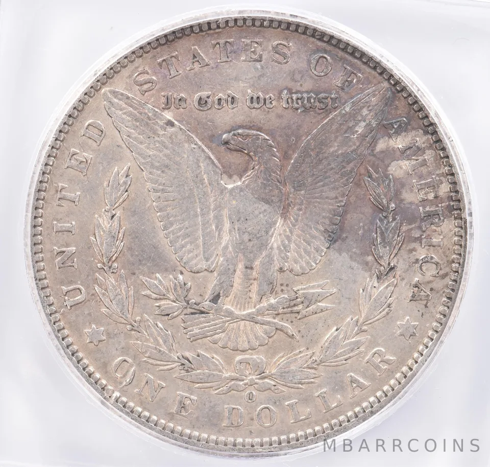 1893-O Morgan Silver Dollar EF40 ICG Beautiful Tone *2161