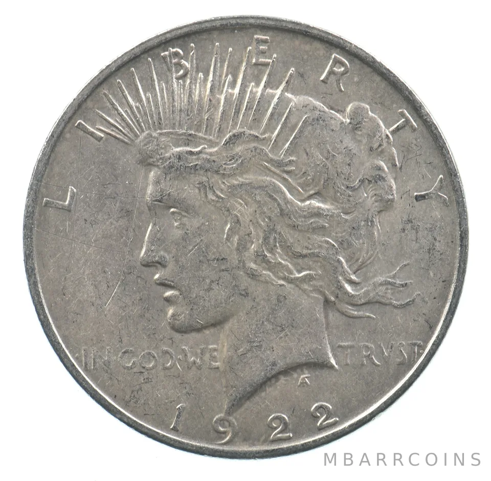 Early - 1922-D Peace Silver Dollar - 90% US Coin *479