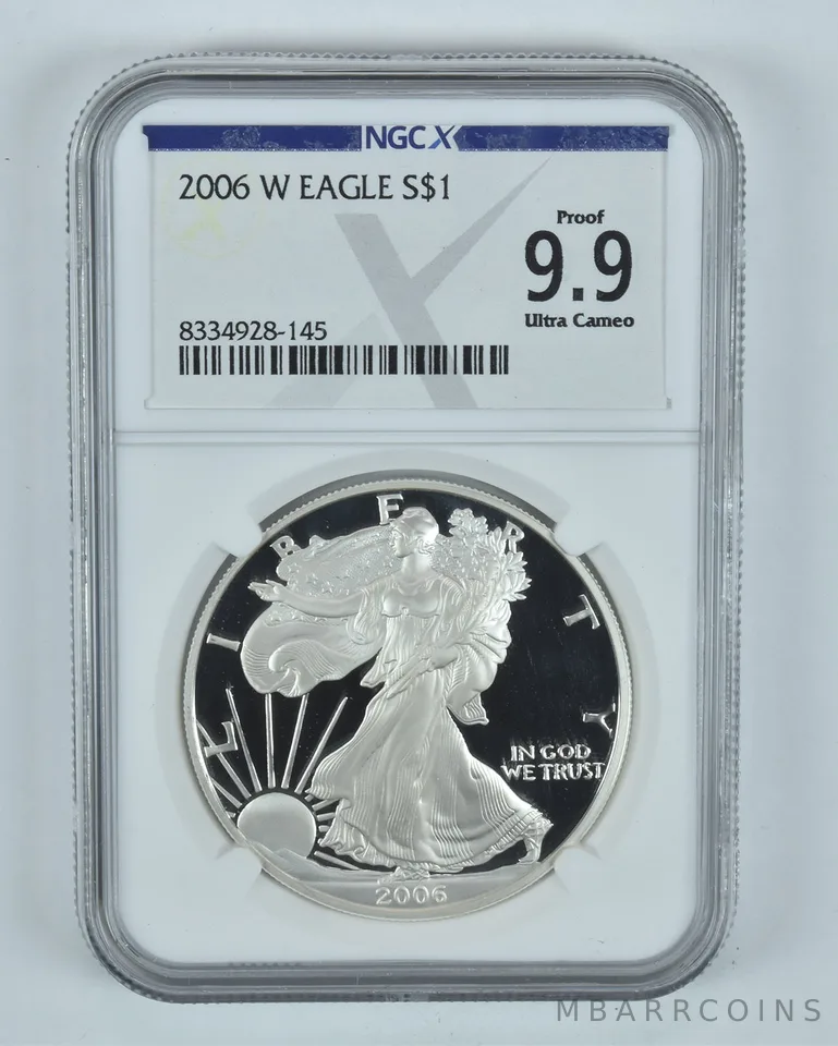 2006-W American Silver Eagle Proof 9.9 NGC X NGCX