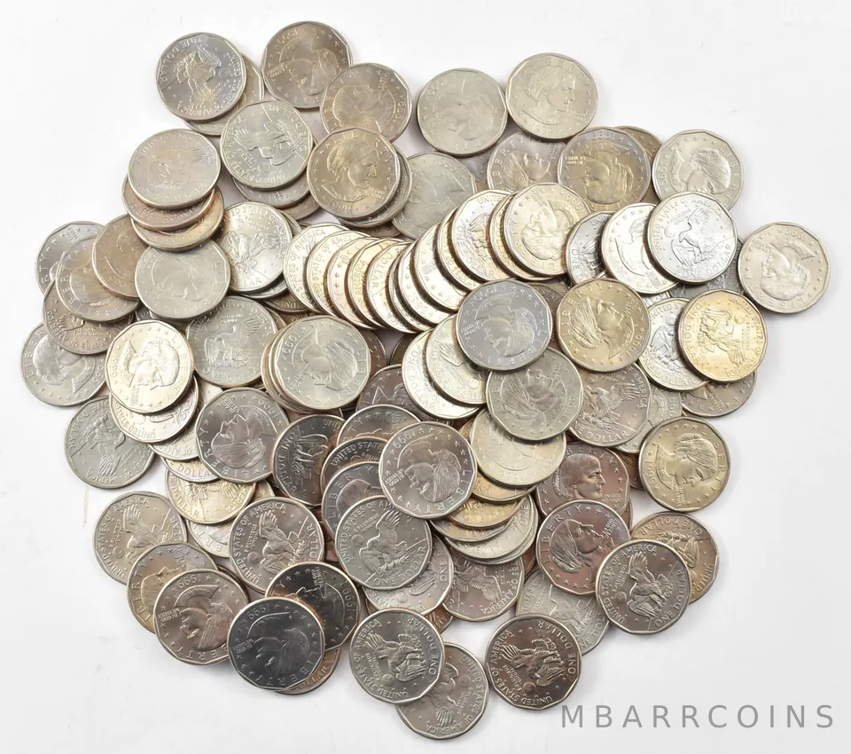 (20) 1999-P Susan B Anthony Dollars BU ROLL