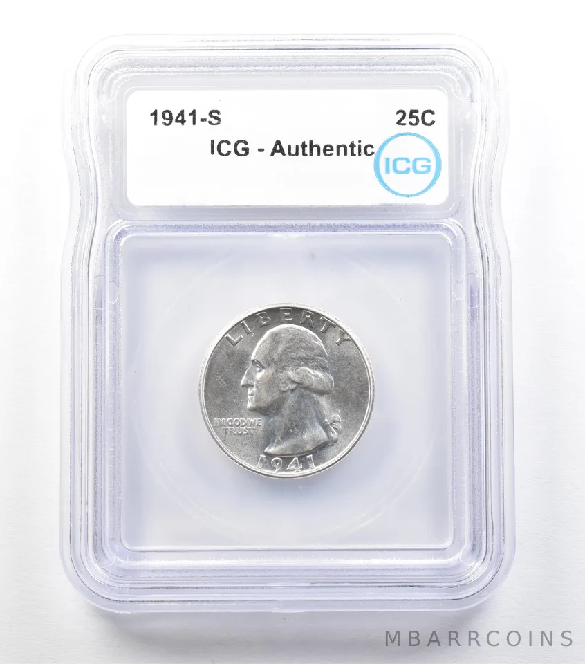 1941-S Washington Quarter Authentic ICG *3414