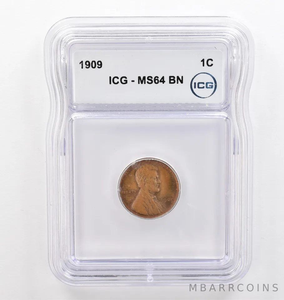 1909 Lincoln Wheat Cent MS64 BN ICG Beautiful Tone *9364