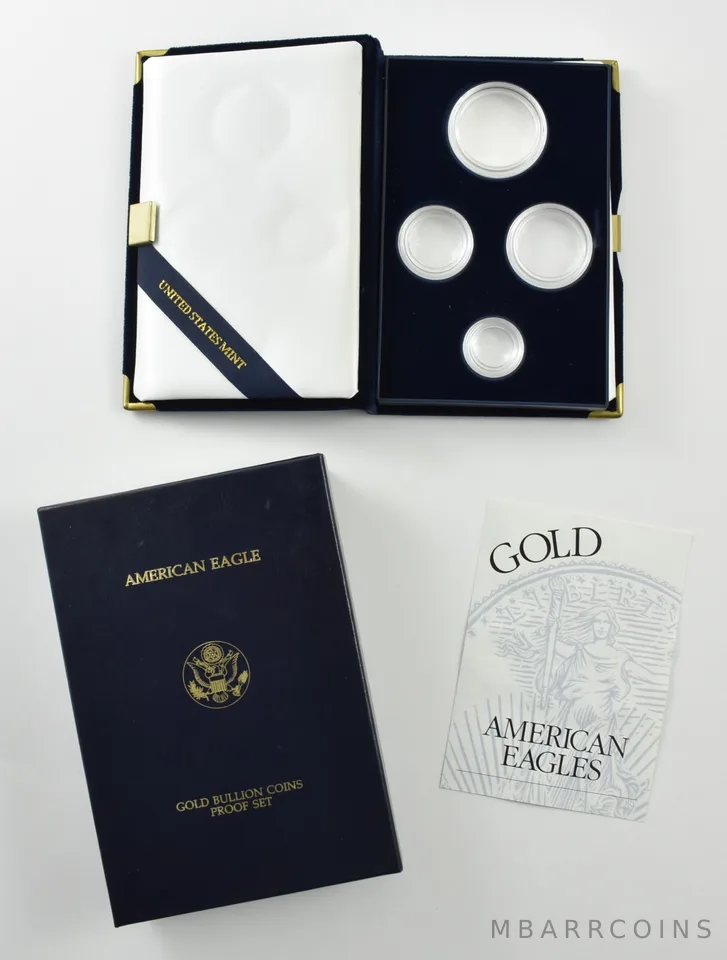 OGP 1996 Gold Eagle Proof Set 4-Coin BOX & COA - NO COINS