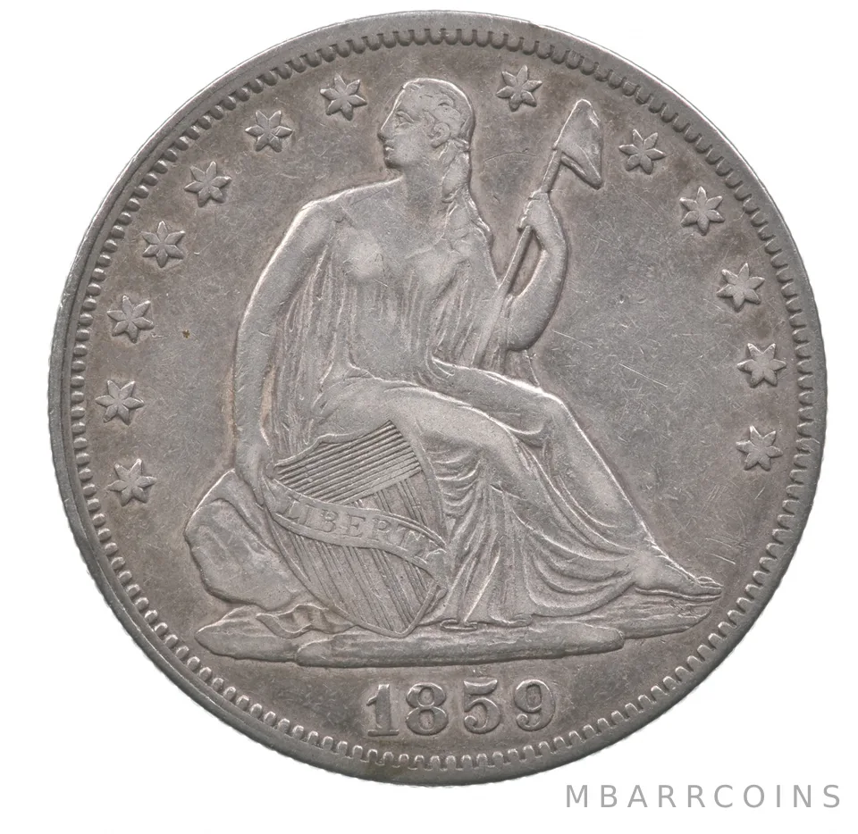 1859 Seated Liberty Half Dollar *4632
