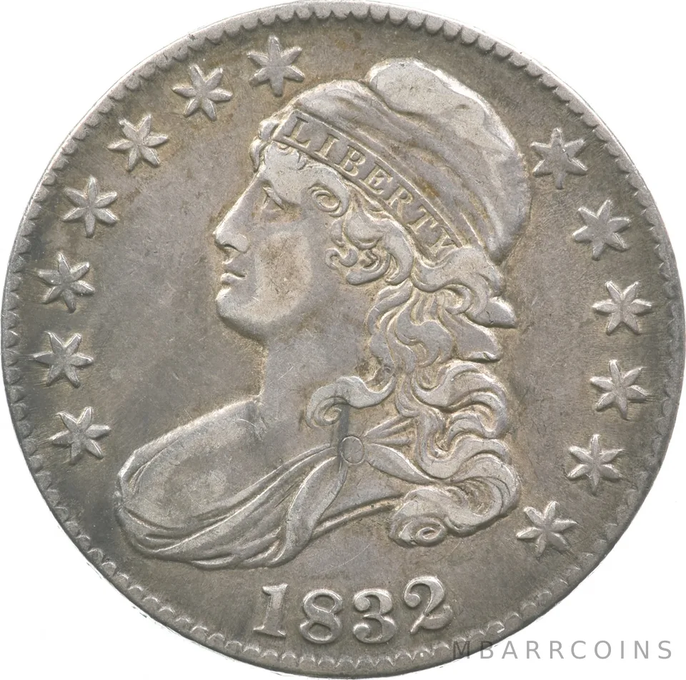 1832 Capped Bust Half Dollar 102 a8137