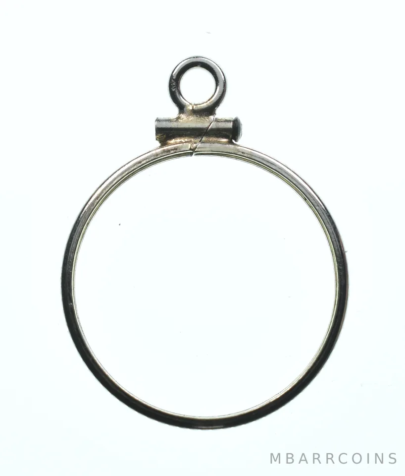 Sterling Silver 20 MM Coin Bezel Pendant Frame Edge *2372