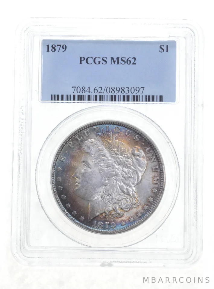 MS62 1879 Morgan Silver Dollar - Graded PCGS a4012
