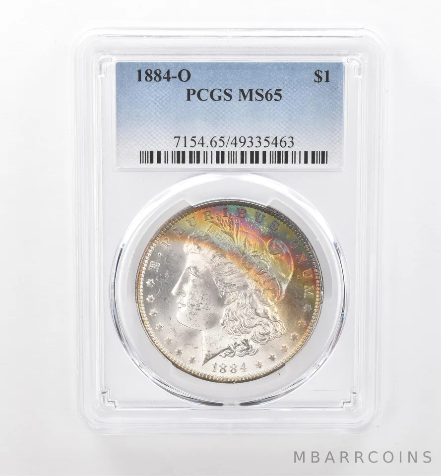 1884-O Morgan Silver Dollar MS65 PCGS Beautiful Tone *1948