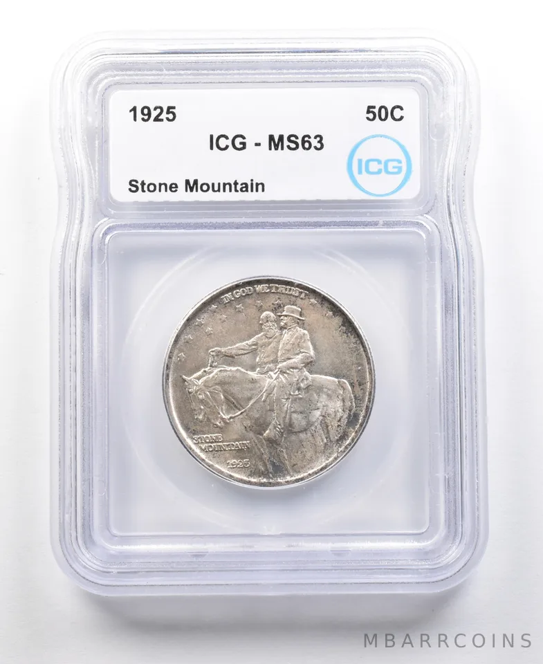 1925 Stone Mountain Commemorative Half Dollar MS63 ICG *4417