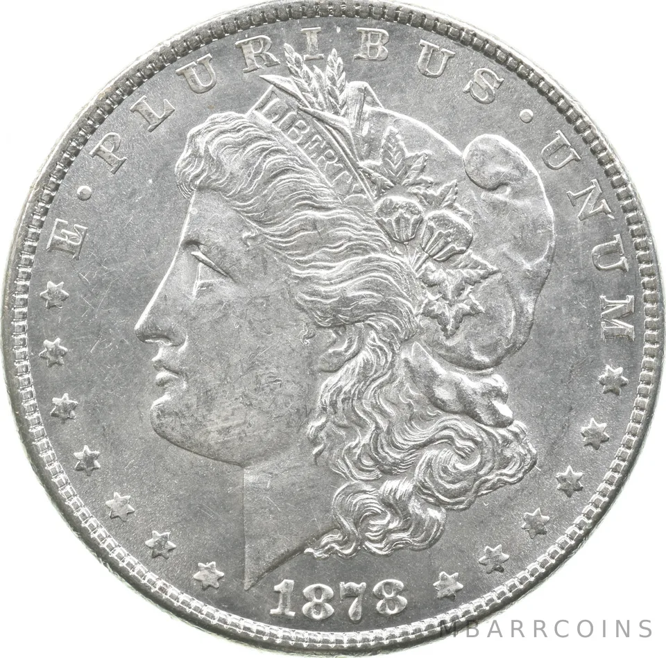 1878 Morgan Silver Dollar 7/8 TF 7/8TF a9171