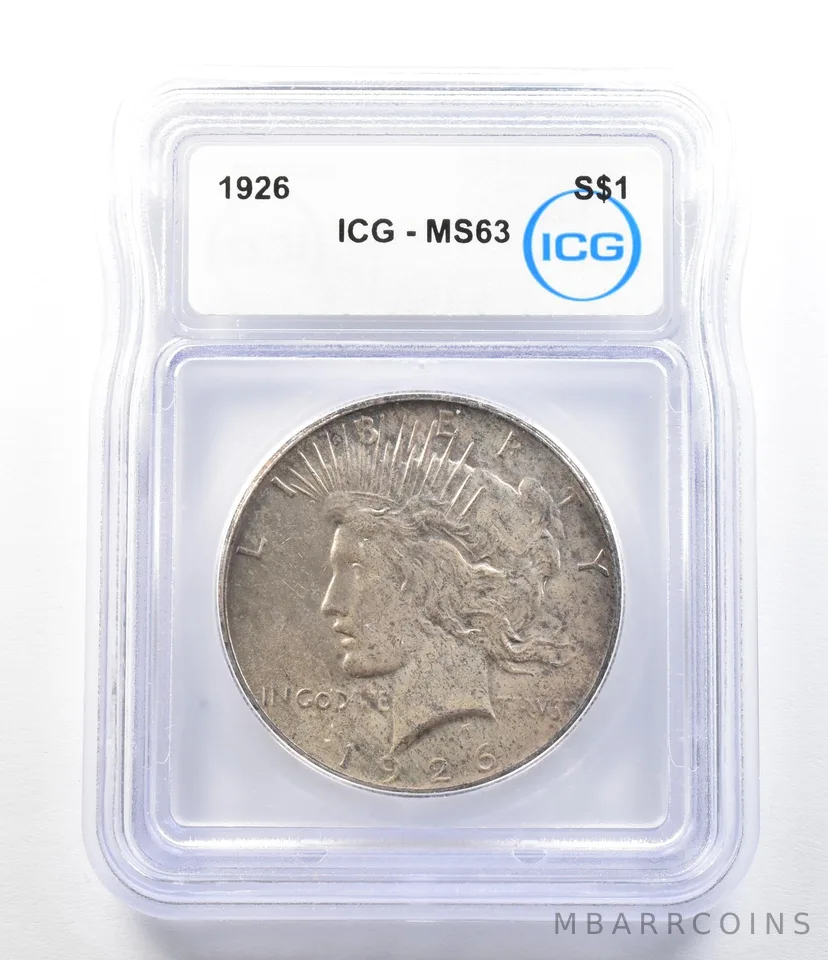 1926 Peace Silver Dollar MS63 ICG a0426