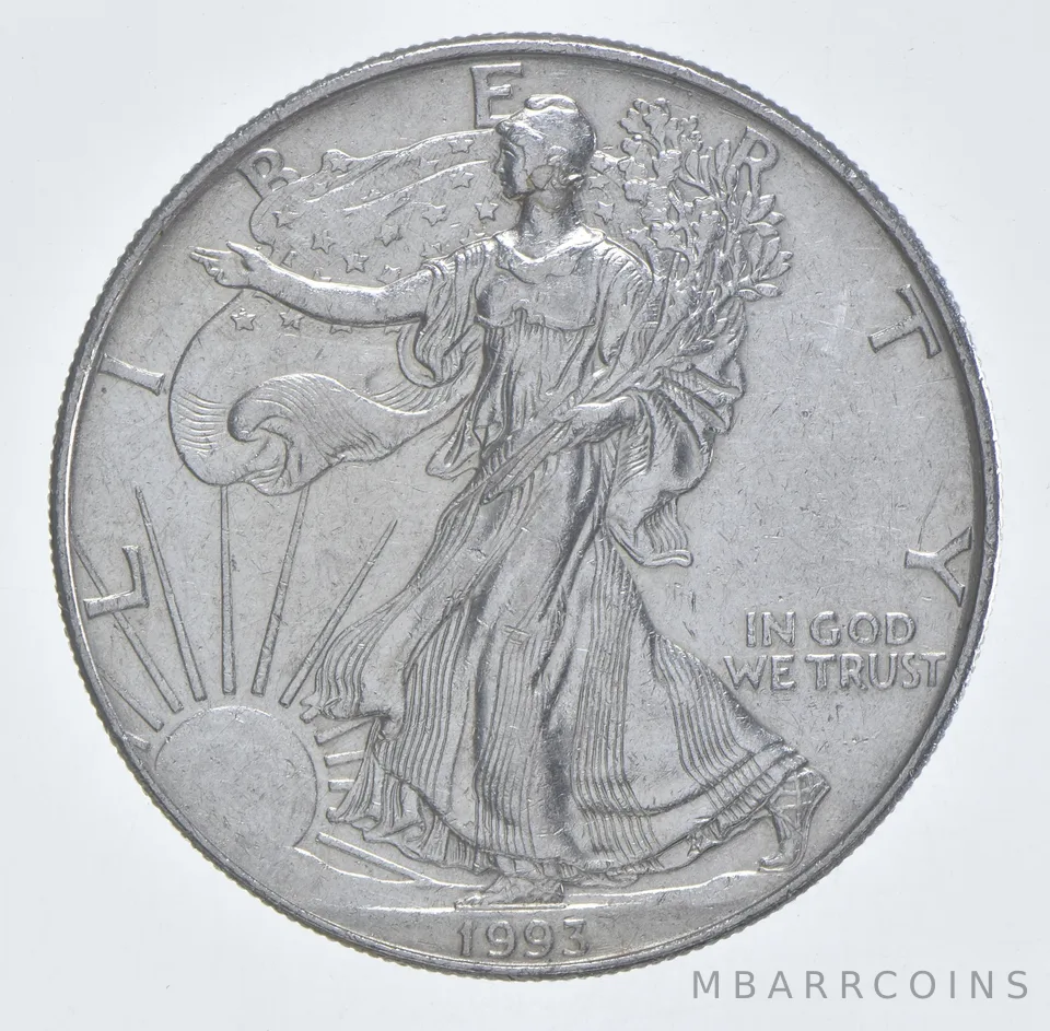 Better Date 1993 American Silver Eagle 1 Troy Oz .999 Fine Silver *165
