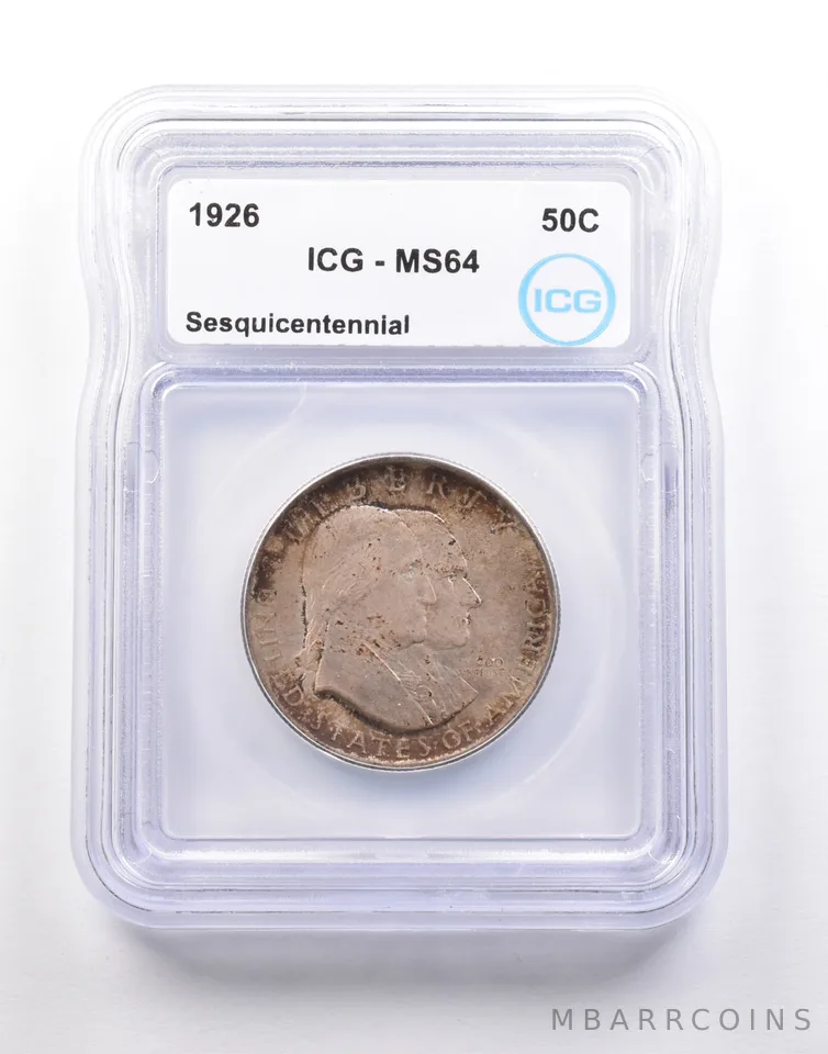 1926 Sesquicentennial Commemorative Half Dollar MS64 ICG *5129