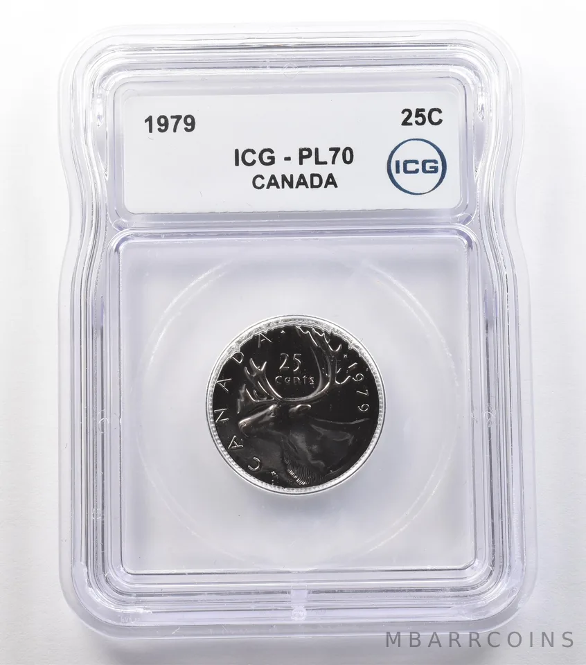 1979 Canada 25 Cent Caribou PL70 ICG *2445