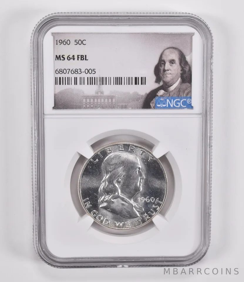 1960 Franklin Half Dollar MS64 FBL NGC Special Label