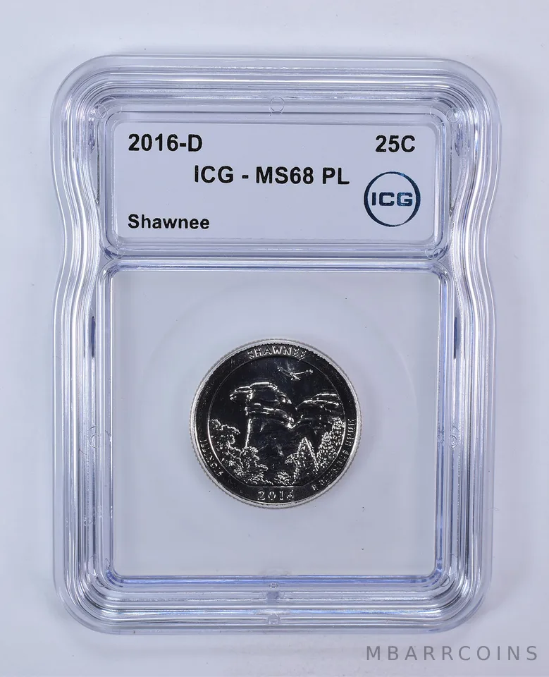 2016-D Washington Quarter ATB Shawnee MS68 PL ICG