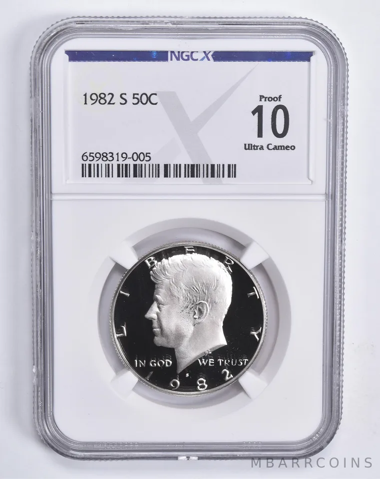 1982-S Kennedy Half Dollar 50c Proof 10 NGC X