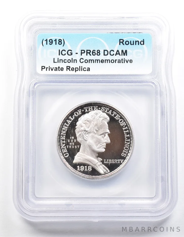 1918 Lincoln Half Dollar PR68 ICG Museum Gallery Strike *1254