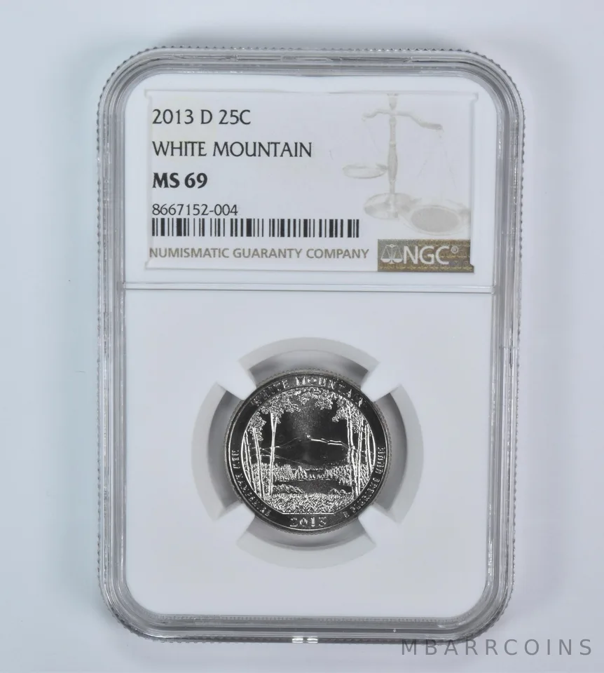 2013-D Washington Quarter ATB White Mountain MS69 NGC