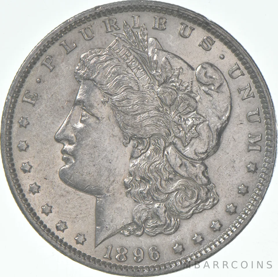 AU+ 1896 (P) Morgan Silver Dollar (1 coin)