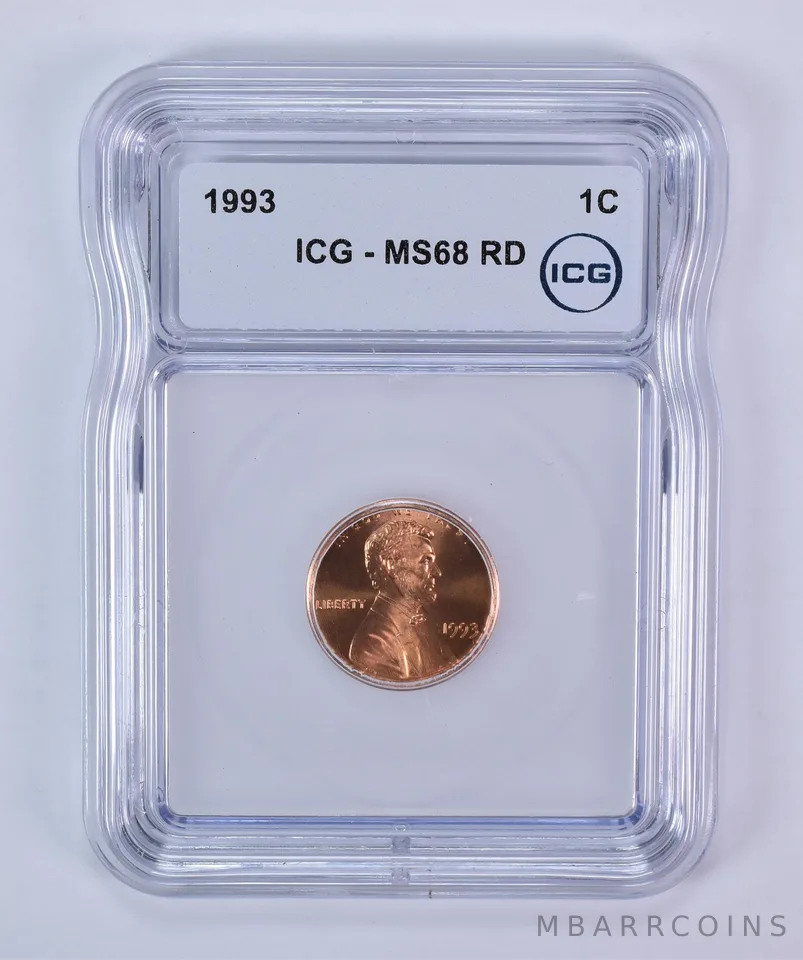 1993 Lincoln Memorial Cent MS68 RD ICG