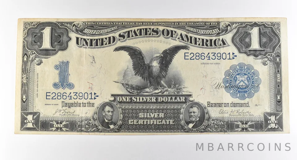 1899 $1 Silver Certificate Large Note Blue Seal *2860