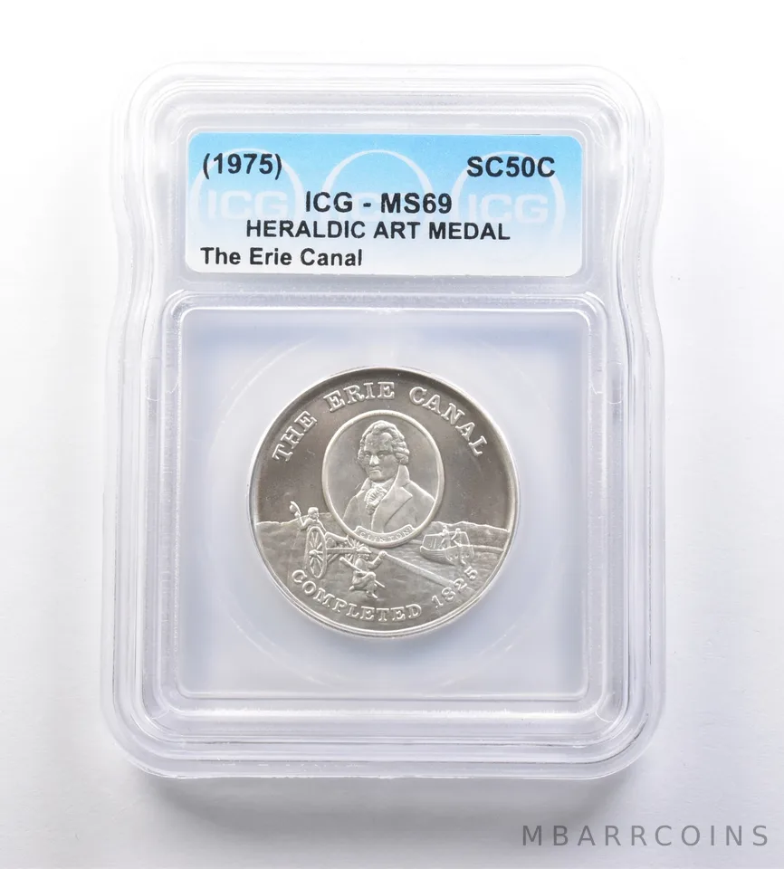 (1975) So-Called Half Dollar The Erie Canal MS69 ICG *7190