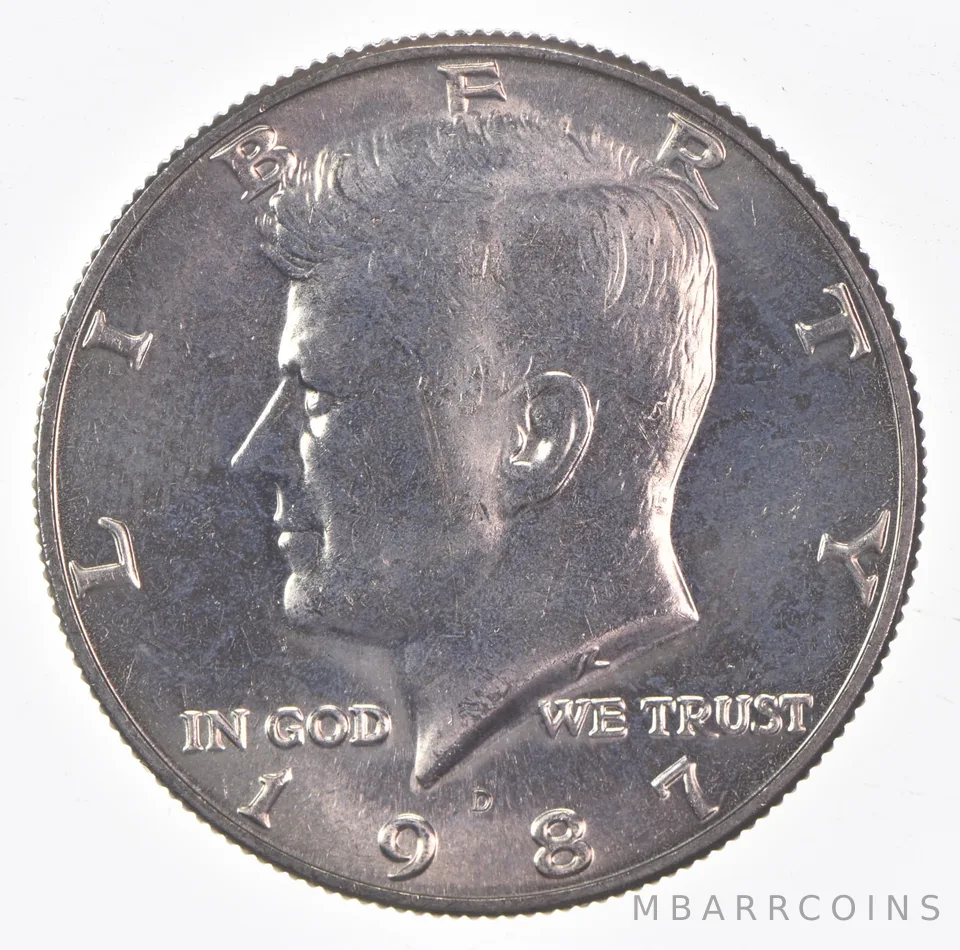 1987-D Kennedy Half Dollar Clad Unc