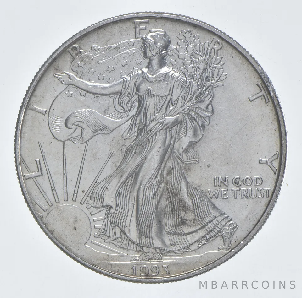 Better Date 1993 American Silver Eagle 1 Troy Oz .999 Fine Silver *168