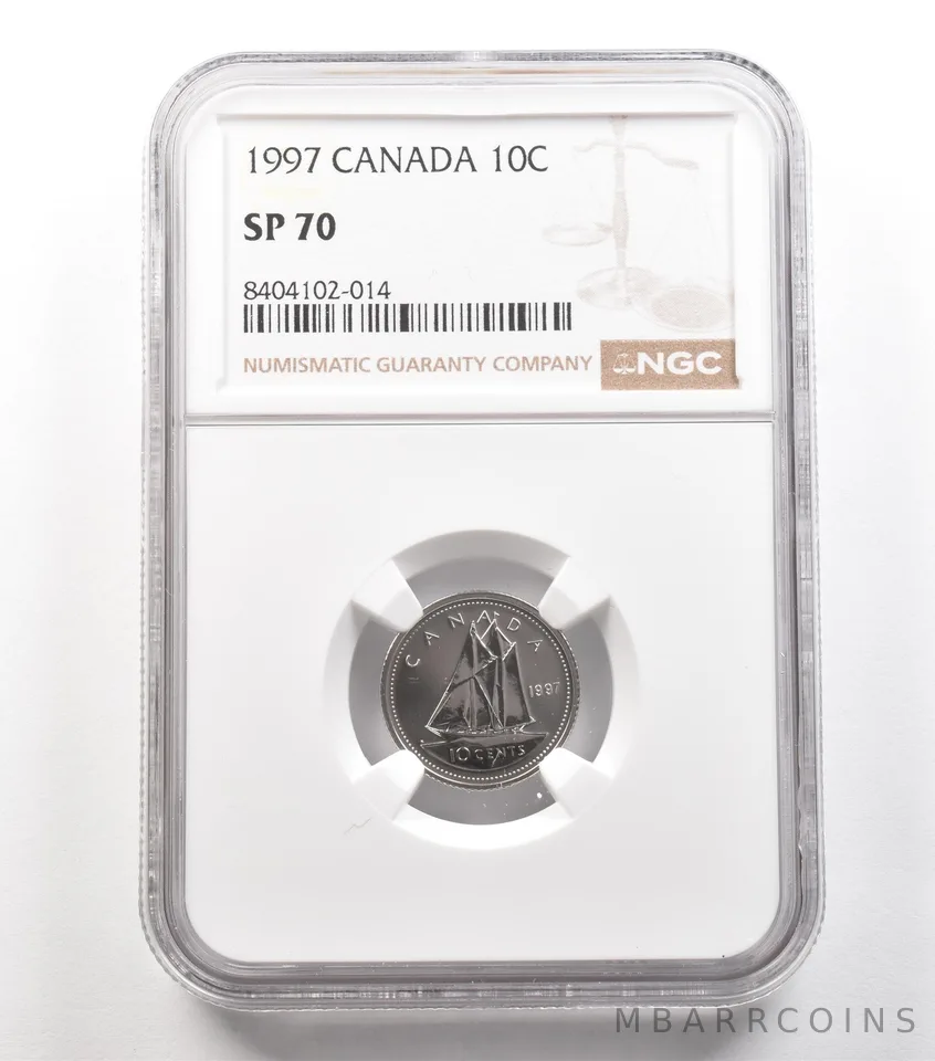 1997 Canada 10 Cents SP70 NGC a5290