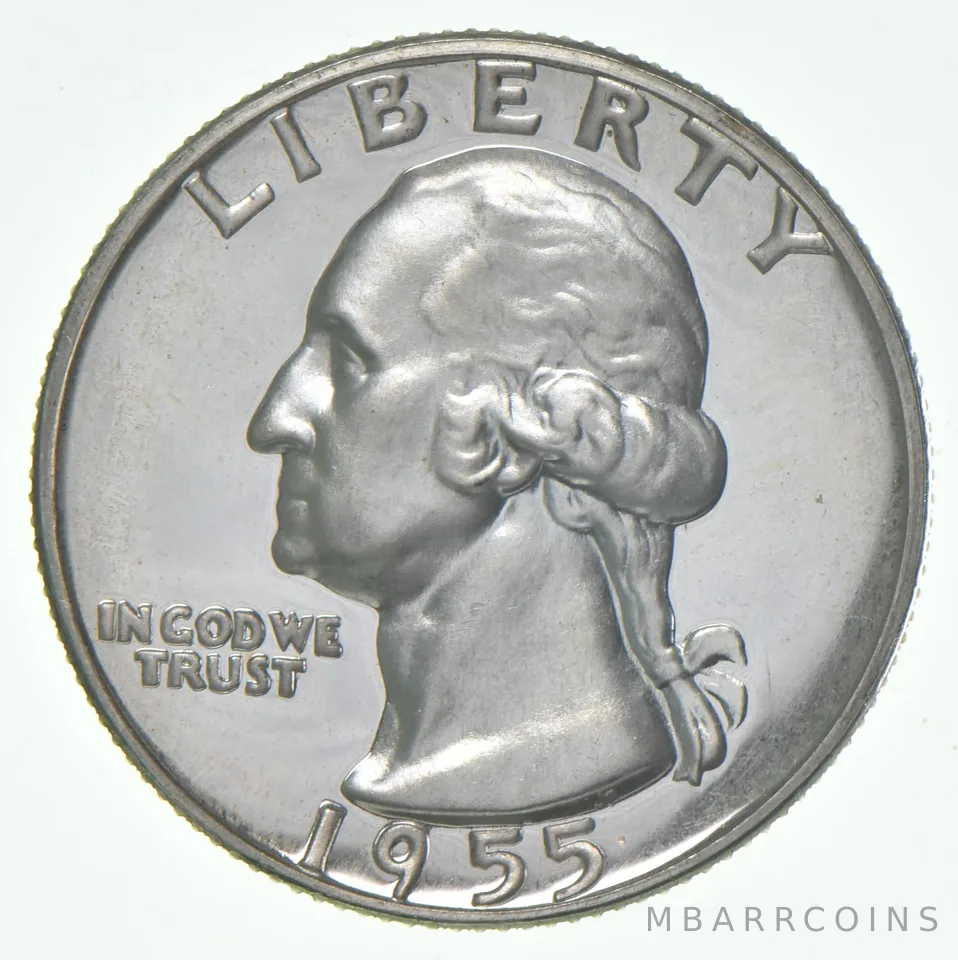 1955 Proof Washington Quarter 90% Silver