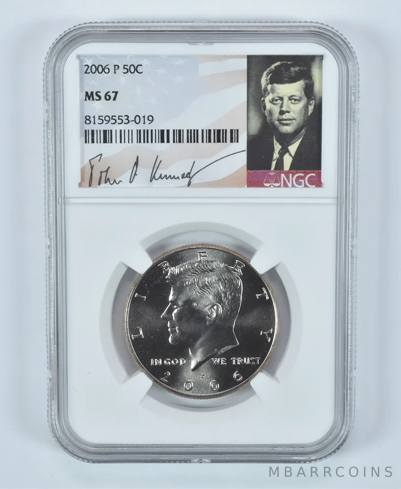 2006-P Kennedy Half Dollar MS67 NGC Special Label