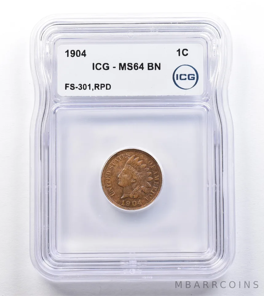 1904 Indian Head Cent FS-301 RPD MS64 BN ICG *2051