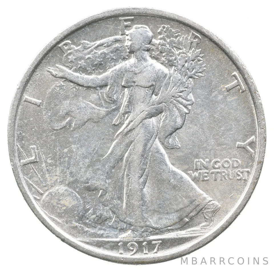 1917-S Rev Walking Liberty Half Dollar *6101