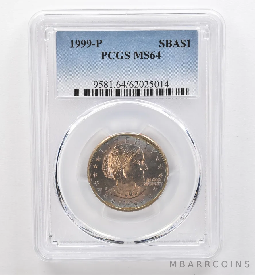 1999-P Susan B Anthony $1 MS64 PCGS Beautiful Tone *9546